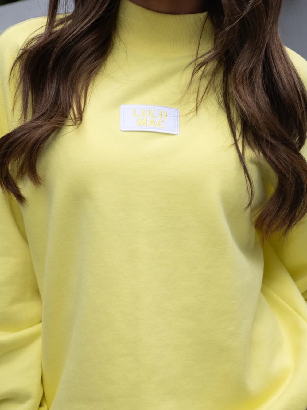 LULU MAC LONG SLEEVE TERRY CLOTH TOP - YELLOW